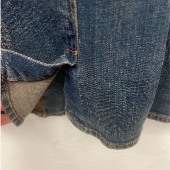 Levis Strauss Signature Denim Jacket Womens Small Fitted Jeans Blazer Coat Blue - Picture 6 of 7